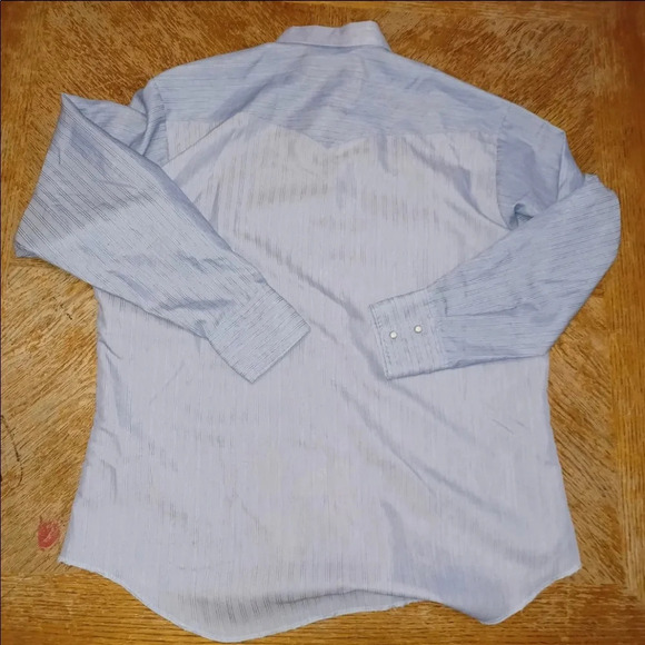 Wrangler Shirt Made in USA 80's 70's Pearl Snap Button Down Men's size XL. - Picture 2 of 6